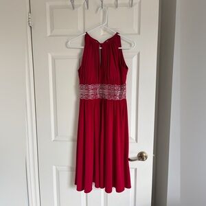 Laura halter cocktail dress